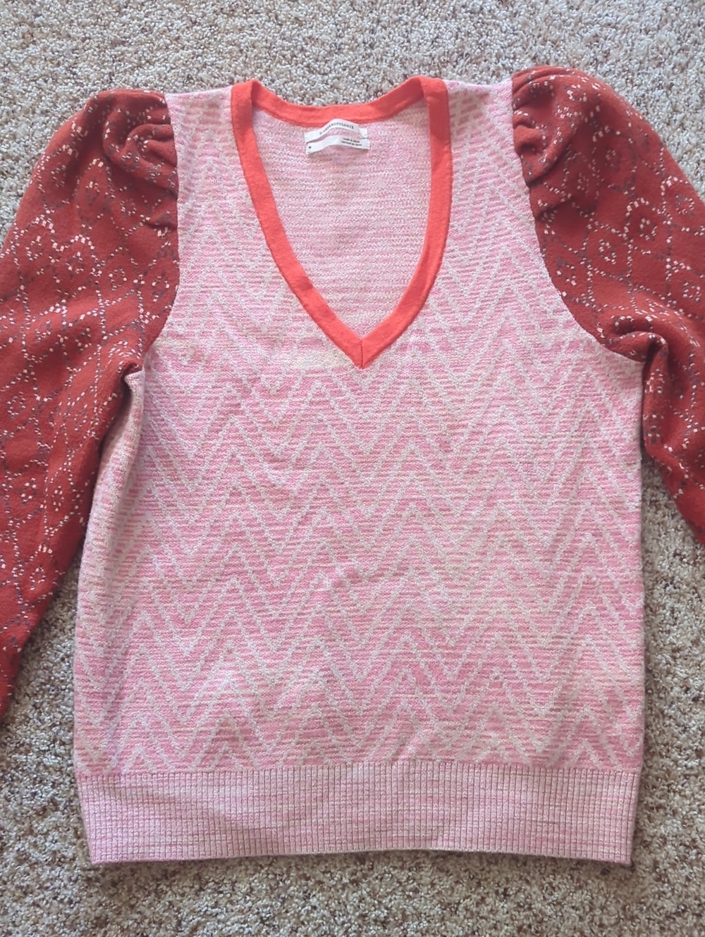 By Anthropologie Puff Sleeve Sweater Medium